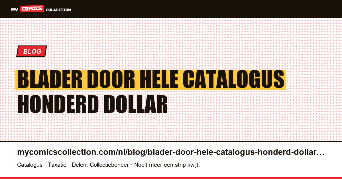 Blader door een hele catalogus voor honderd dollar — artikelillustratie