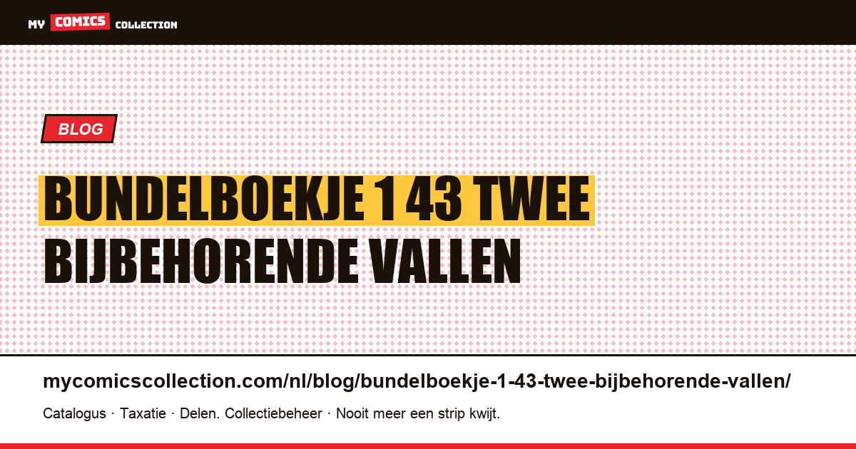 Het bundelboekje van $ 1,43 en de twee bijbehorende vallen — artikelillustratie