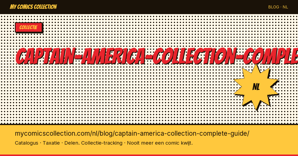 Captain America Collectie: De Complete Verzamelgids — artikelillustratie