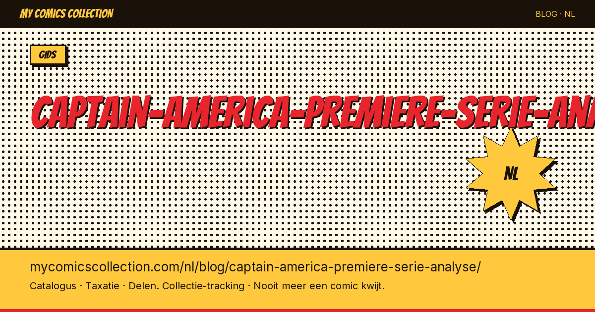 Captain America: analyse van de eerste serie — artikelillustratie