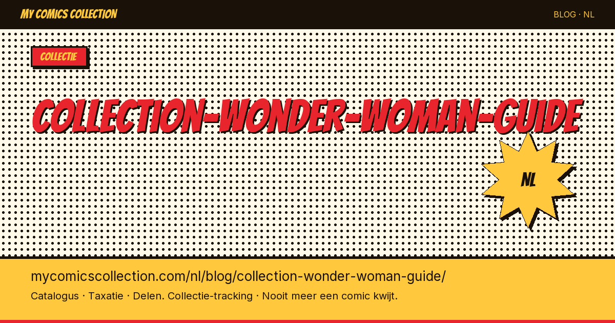 Wonder Woman Collectiegids — artikelillustratie