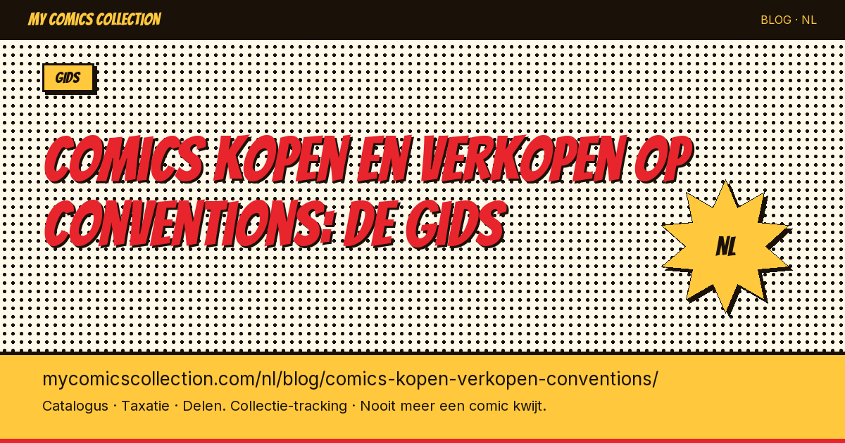 Comics kopen en verkopen op conventions: de complete gids — artikel illustratie