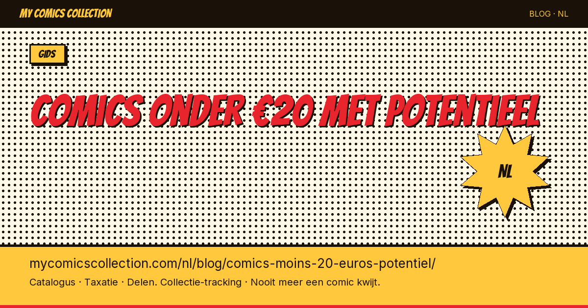 Comics onder €20 met potentieel — artikel illustratie