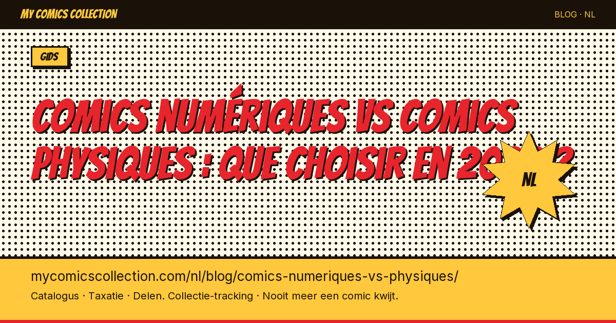 Comics numériques vs comics physiques : que choisir en 2026 ? — artikel illustratie