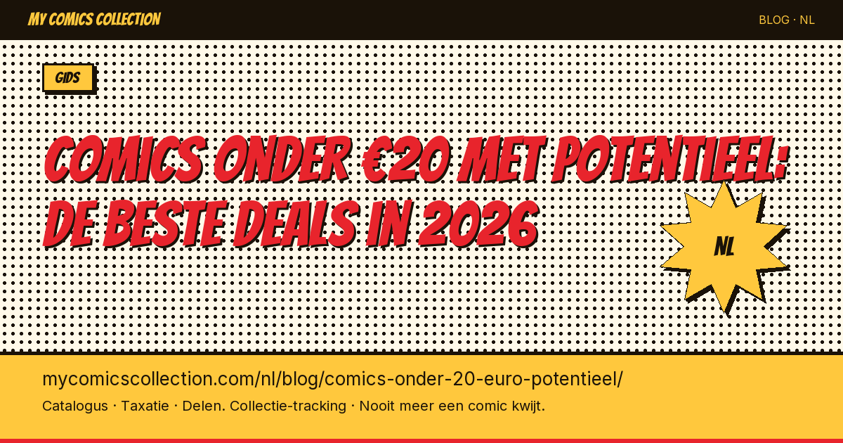 Comics onder €20 met potentieel — artikel illustratie