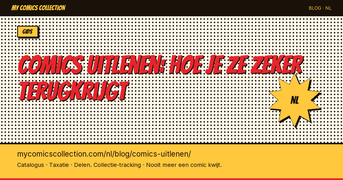 Comics uitlenen en zeker terugkrijgen: methode en tools — artikel illustratie