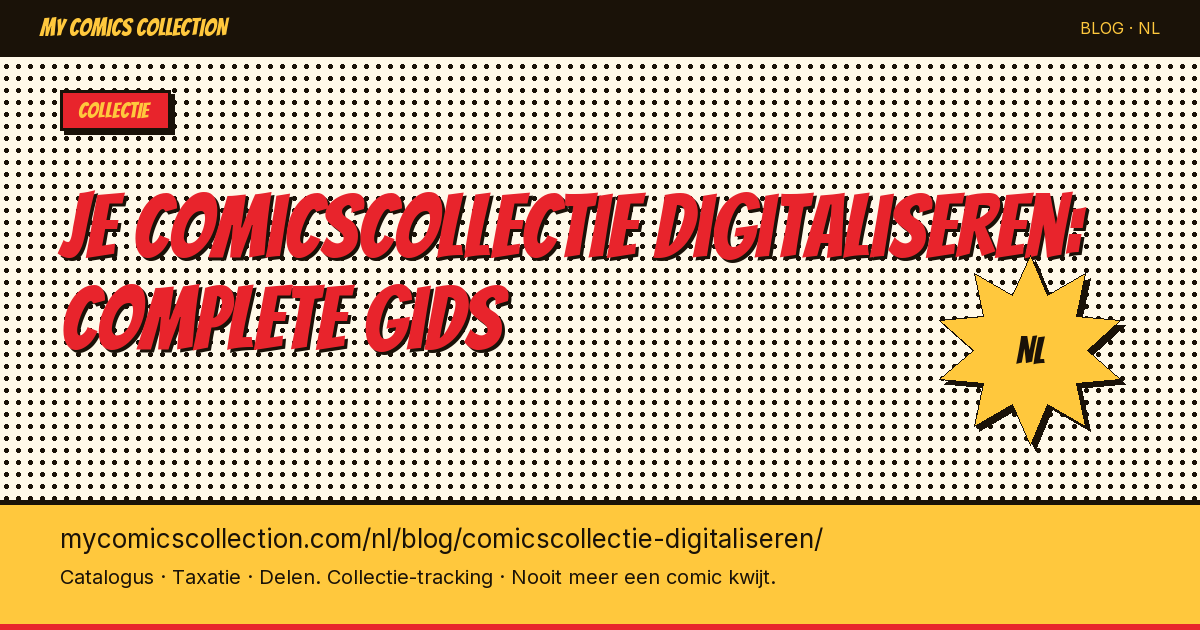 Je comicscollectie digitaliseren — artikel illustratie