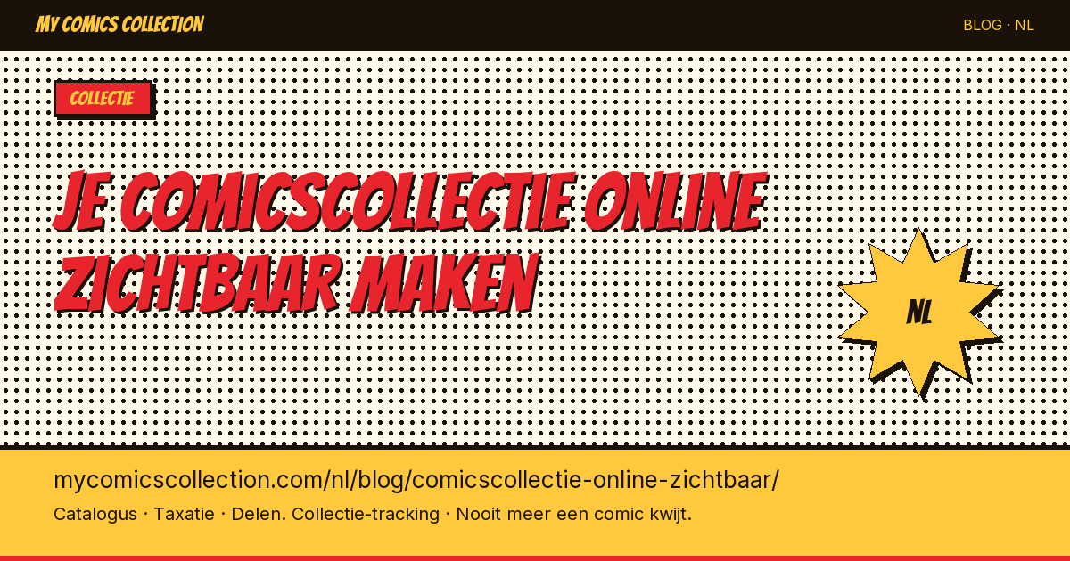 Je comicscollectie online zichtbaar maken — artikel illustratie