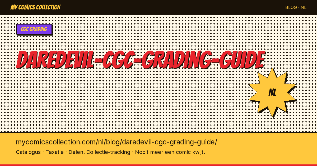 Daredevil CGC Grading Gids — artikelillustratie