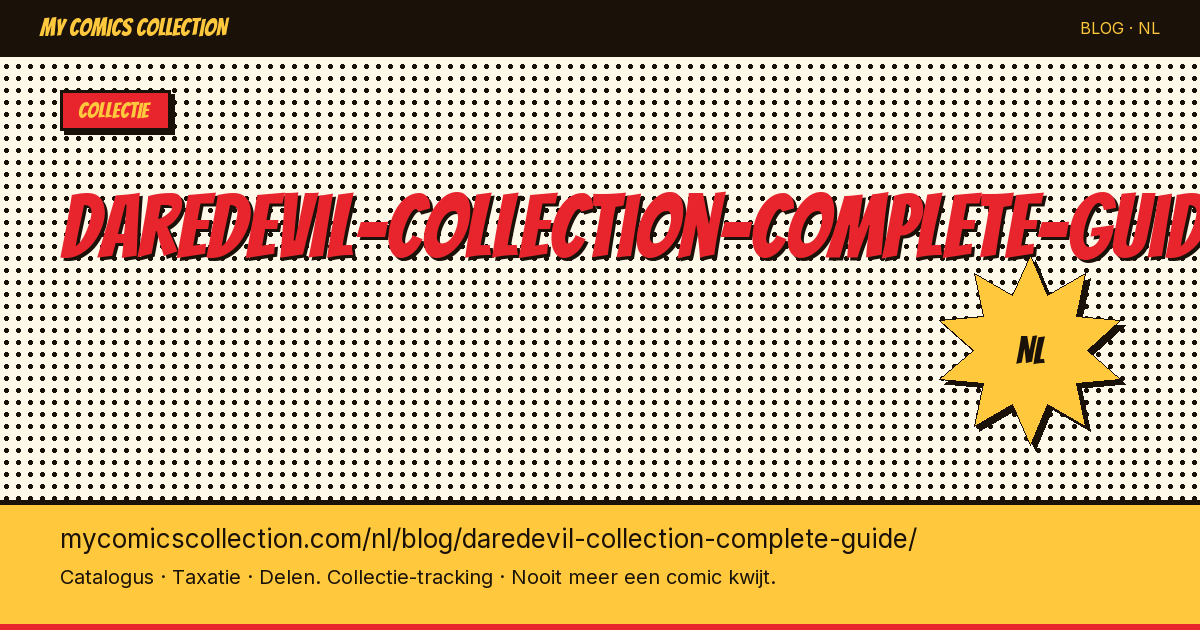 Daredevil Collectie: De Complete Verzamelgids — artikelillustratie