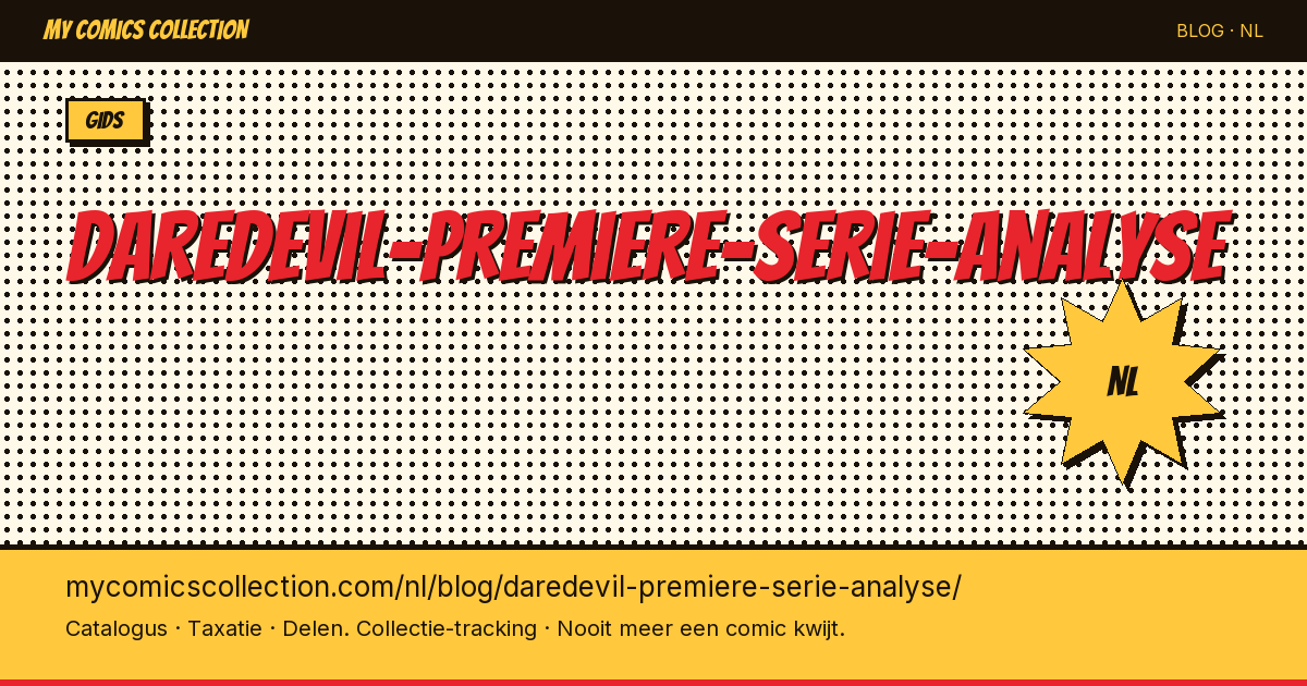 Daredevil: Analyse van de Eerste Comicserie — artikelillustratie