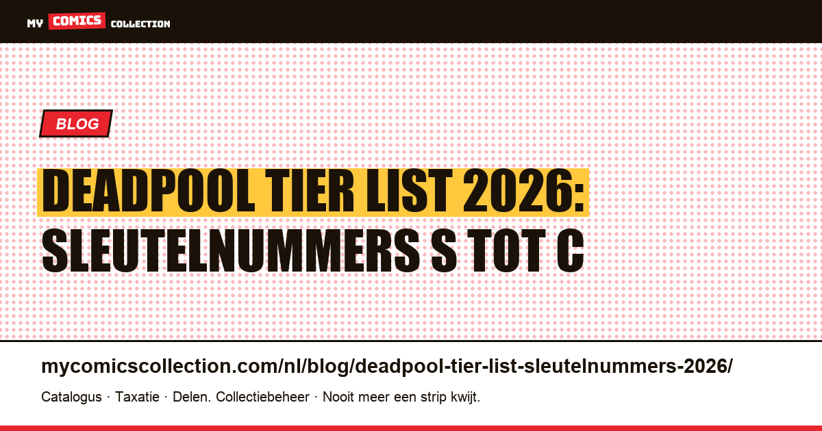 Deadpool tier list sleutelnummers 2026: S A B C, artikelillustratie