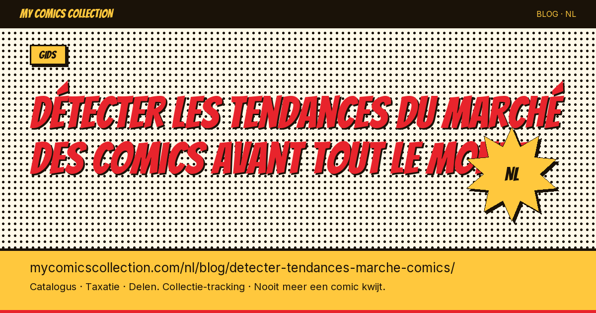 Markttrends in comics vroegtijdig herkennen — artikelillustratie