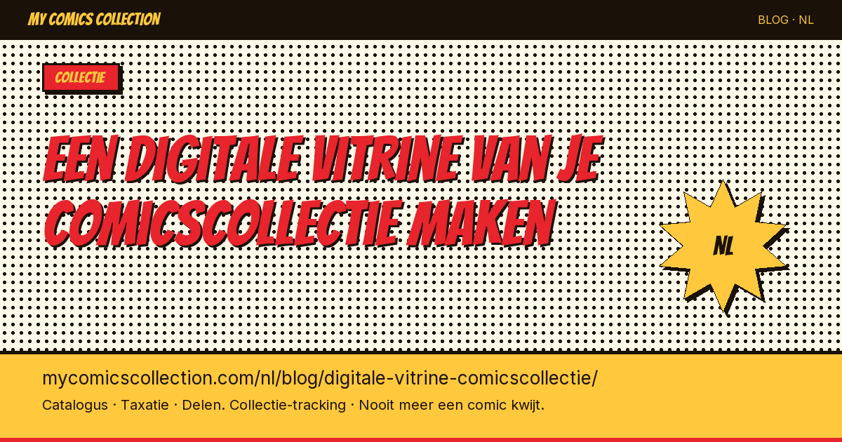 Een digitale vitrine van je comicscollectie maken — artikel illustratie