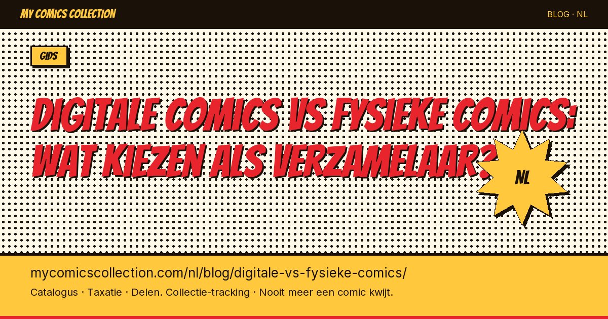 Digitale comics vs fysieke comics: wat kiezen? — artikel illustratie