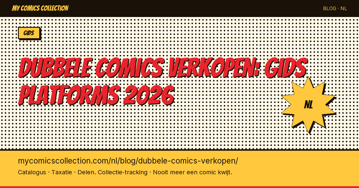 Dubbele comics verkopen: platforms en tips — artikel illustratie