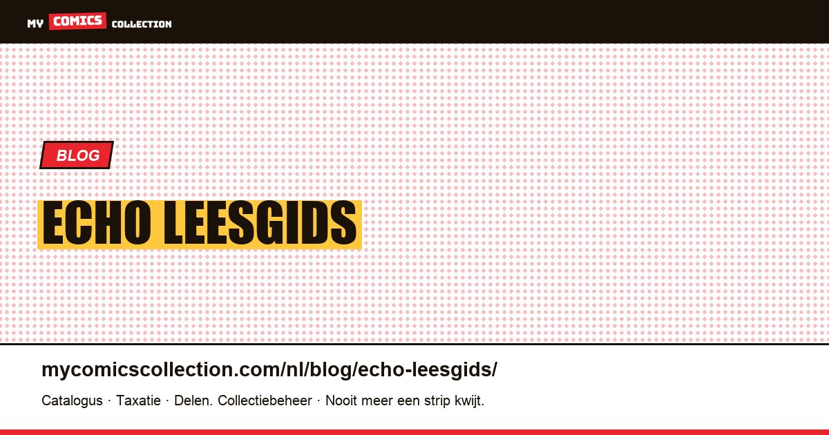 Echo: leesgids — artikelillustratie