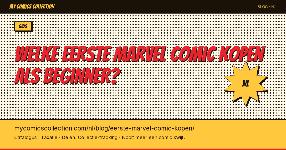 Welke eerste Marvel comic kopen als beginner? — artikel illustratie