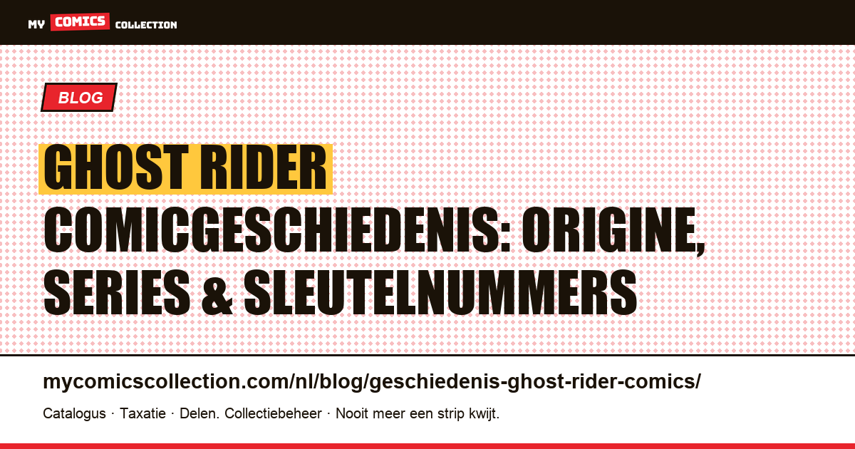 De geschiedenis van Ghost Rider in comics, artikelillustratie