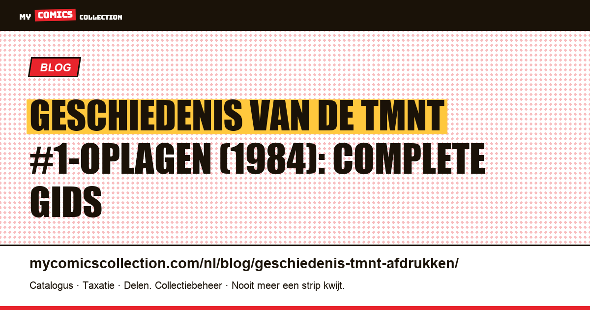 Geschiedenis van de TMNT #1-oplagen (1984): complete gids — artikelillustratie