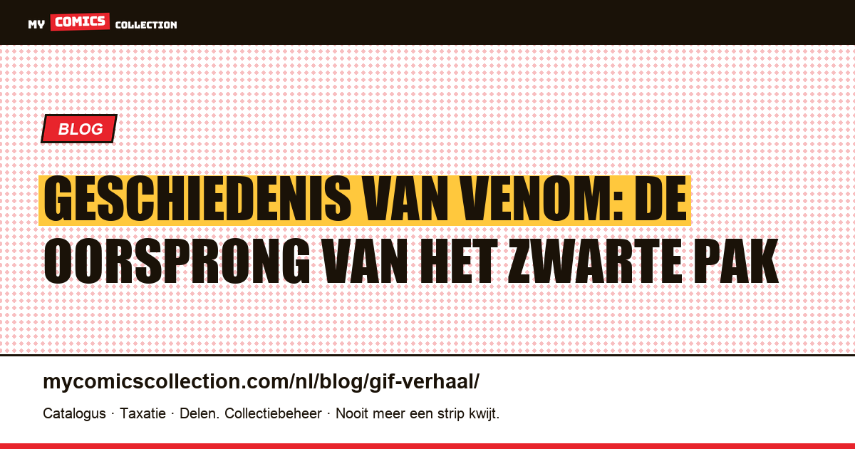 Geschiedenis van Venom: de oorsprong van het zwarte pak — artikelillustratie