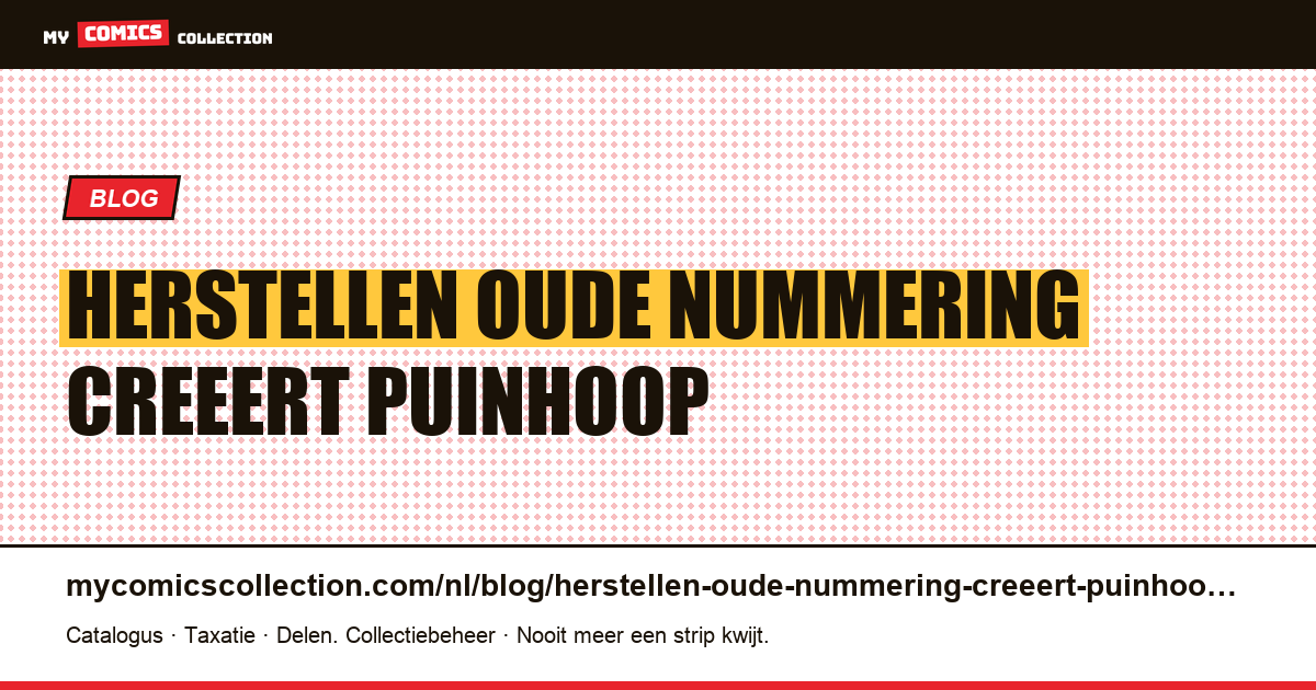 Het herstellen van de oude nummering creëert de puinhoop die het beweert op te lossen — artikelillustratie