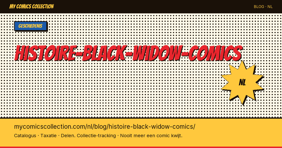 De geschiedenis van Black Widow in comics — artikelillustratie