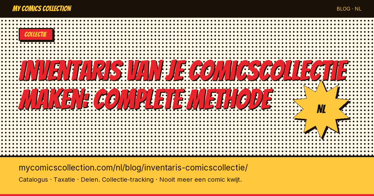Een inventaris van je comicscollectie maken — artikel illustratie