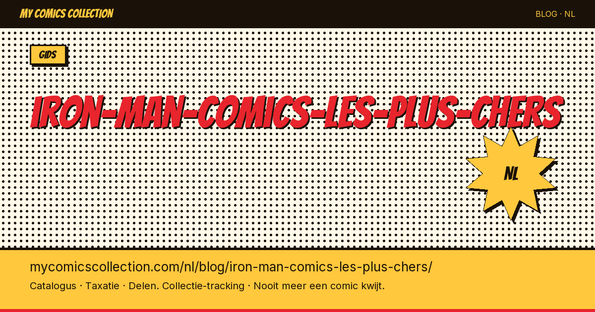 De duurste Iron Man comics ooit verkocht — artikelillustratie
