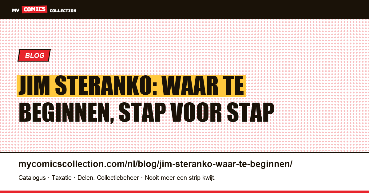 Jim Steranko: waar te beginnen, artikelillustratie