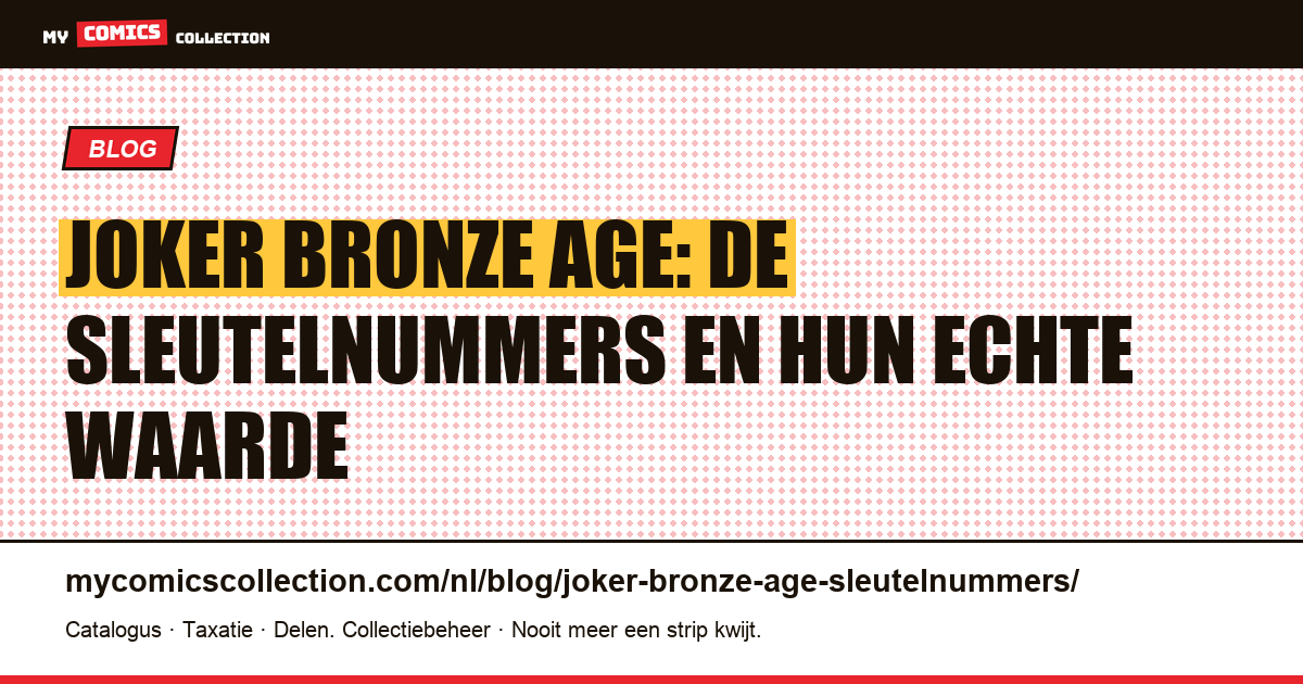 Sleutelnummers van de Joker in de Bronze Age: echte cotaties (juni 2026), artikelillustratie