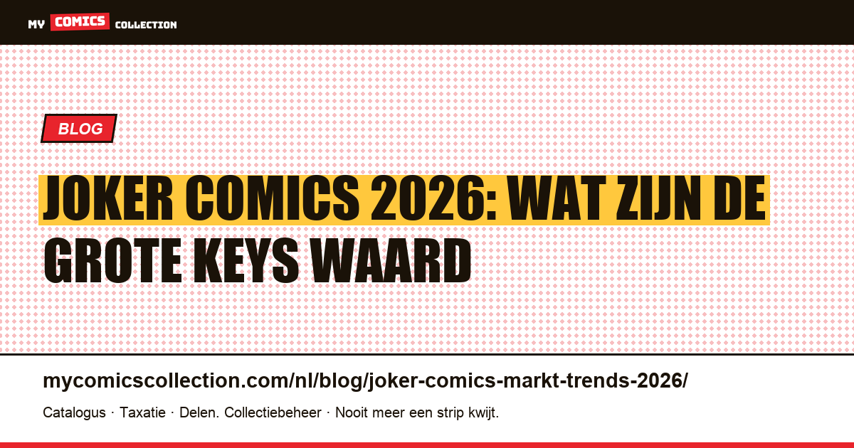 Joker: markt en trends 2026, artikelillustratie