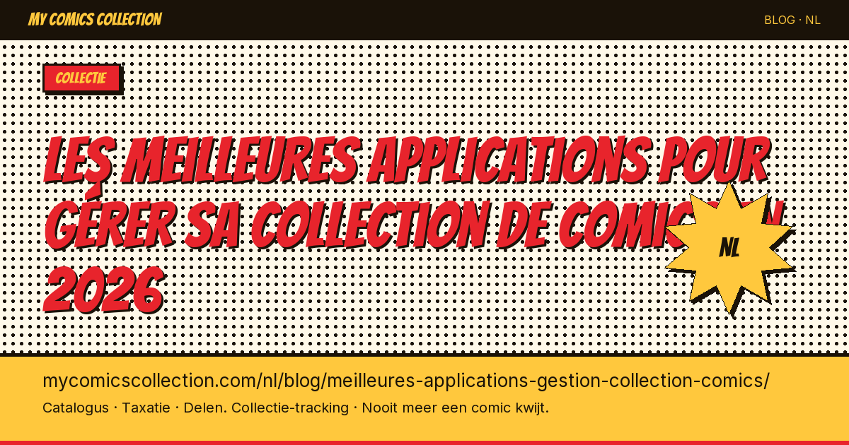 De beste apps om je comicscollectie te beheren in 2026 — artikelillustratie