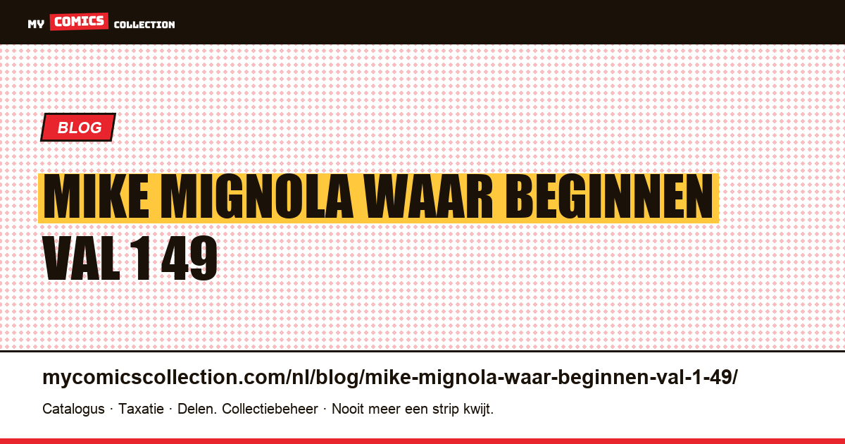 Mike Mignola: Waar te beginnen en de val van $ 1,49 — artikelillustratie