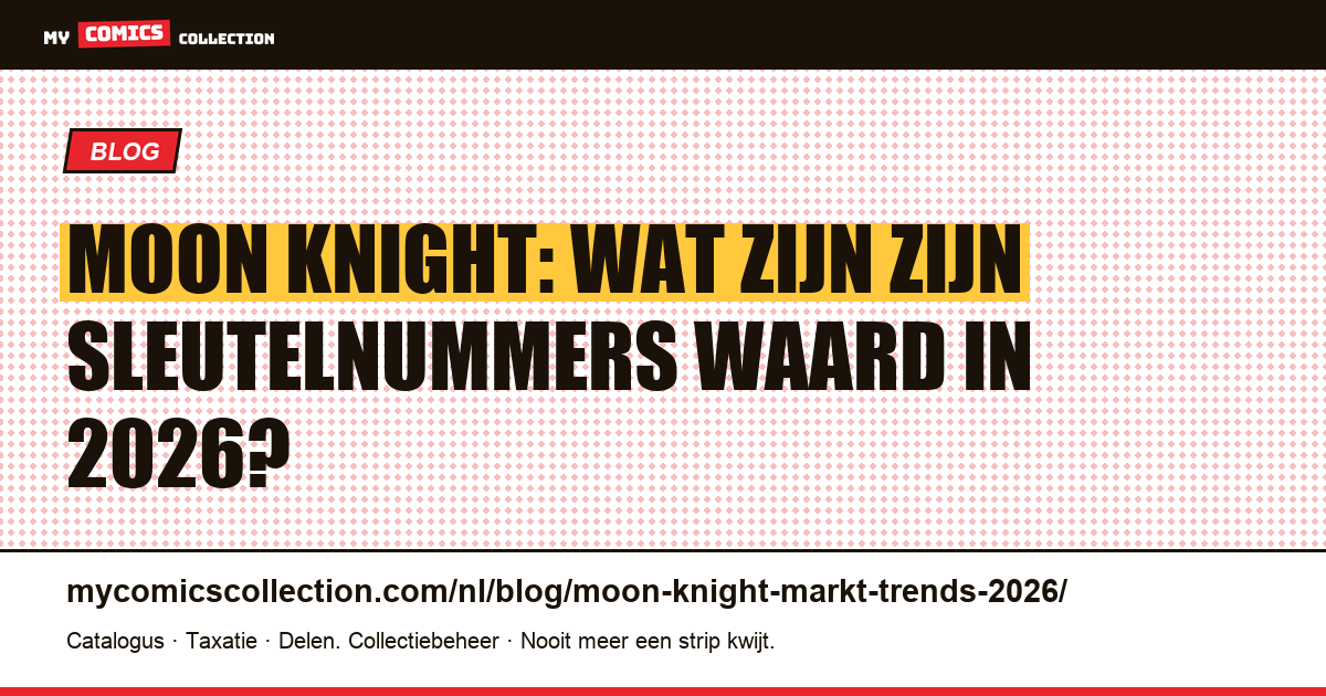 Moon Knight: markt en trends 2026, artikelillustratie