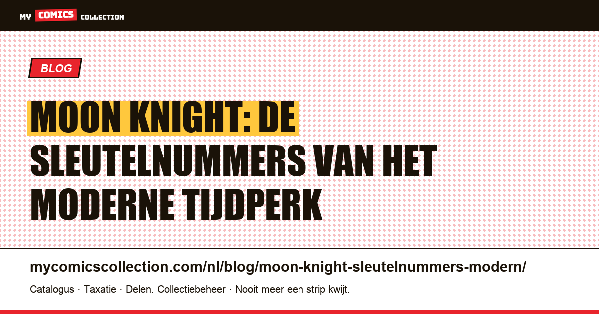 Moderne sleutelnummers van Moon Knight: Ellis, Lemire, MacKay, artikelillustratie