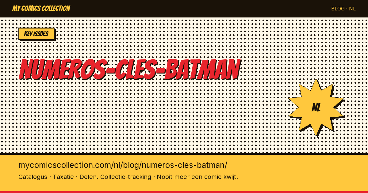numeros-cles-batman — artikel illustratie