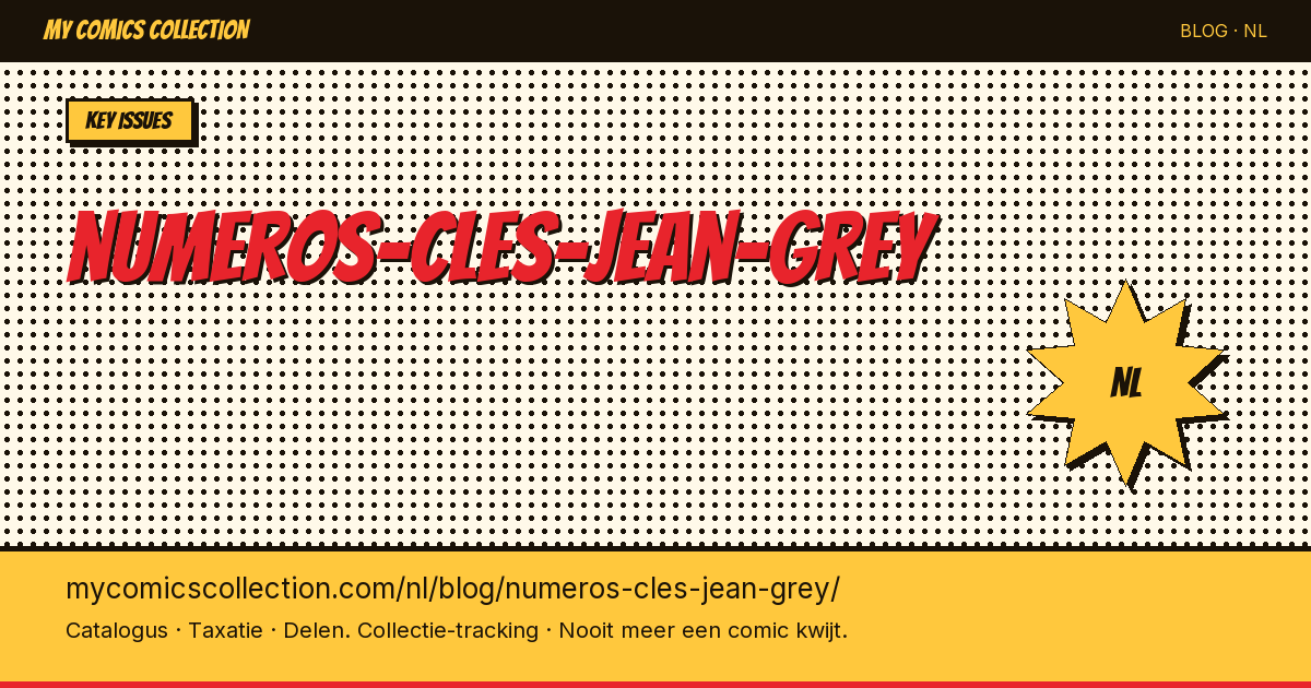 Sleutelnummers Jean Grey — artikelillustratie
