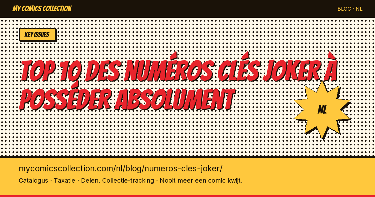 Top 10 des numéros clés Joker à posséder absolument — artikel illustratie