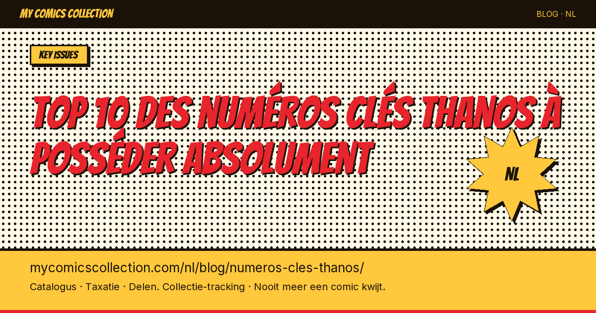 Top 10 des numéros clés Thanos à posséder absolument — artikel illustratie