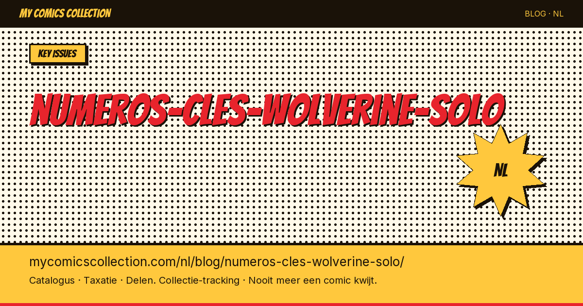 Sleutelnummers van Wolverine Solo — artikelillustratie