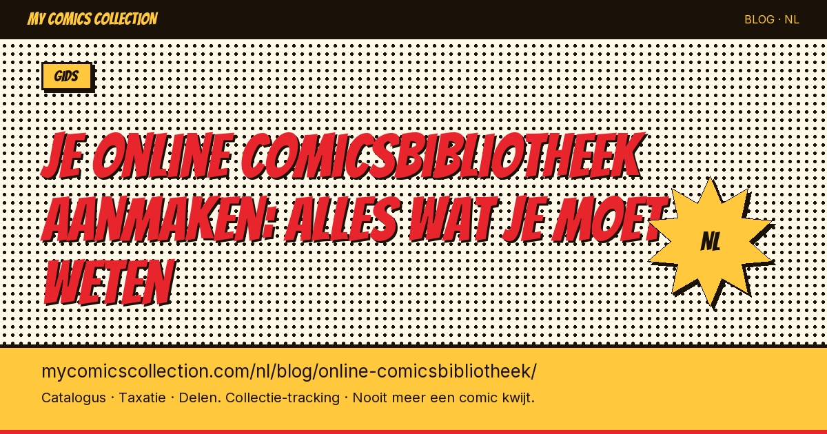 Je online comicsbibliotheek aanmaken: alles wat je moet weten — artikel illustratie