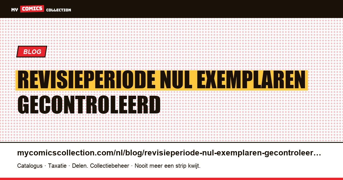 De revisieperiode: nul exemplaren gecontroleerd van de 98 — artikelillustratie