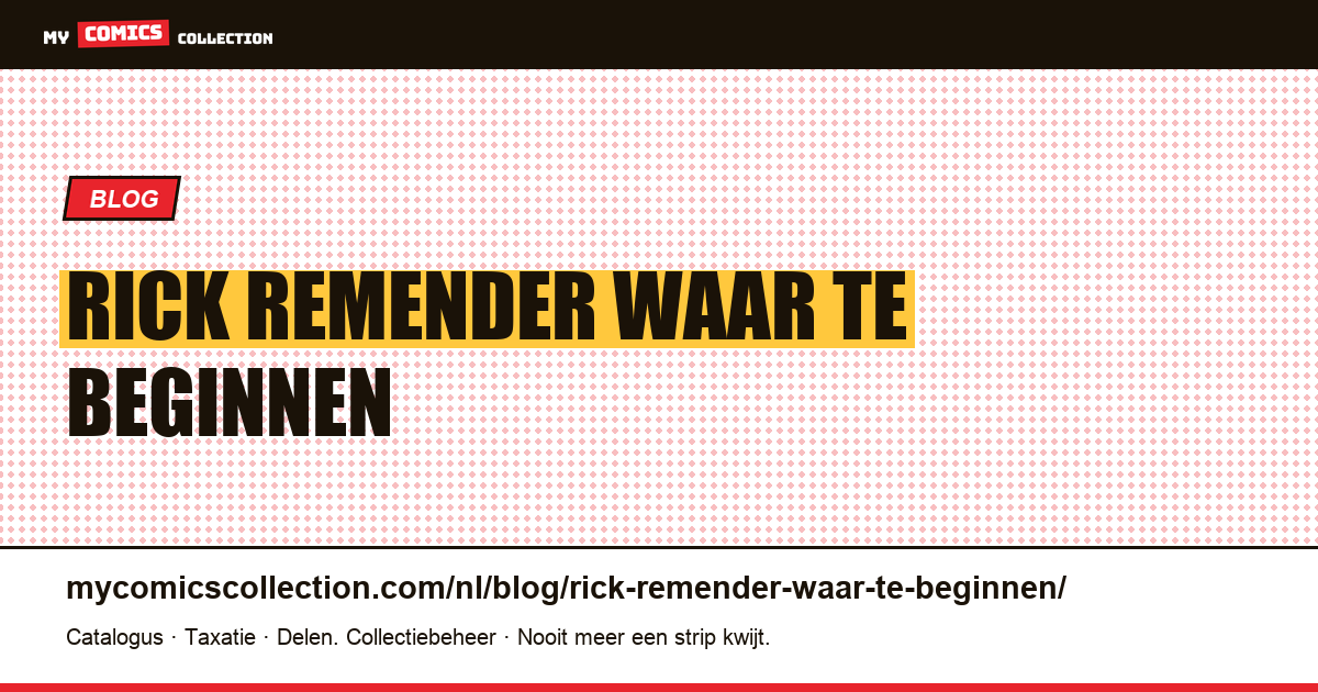 Rick Remender: waar te beginnen — artikelillustratie