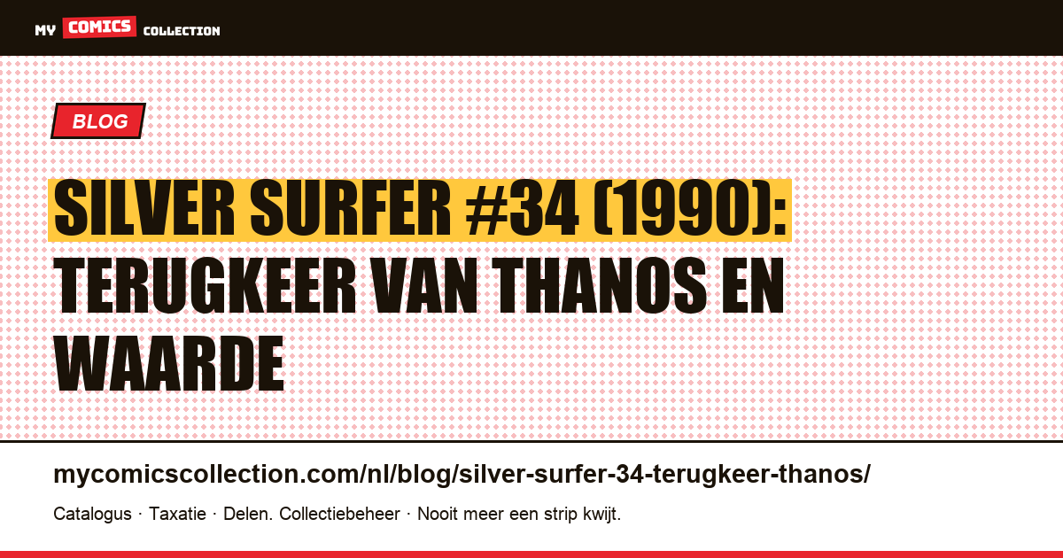 Silver Surfer #34 (1990): de terugkeer van Thanos, artikelillustratie