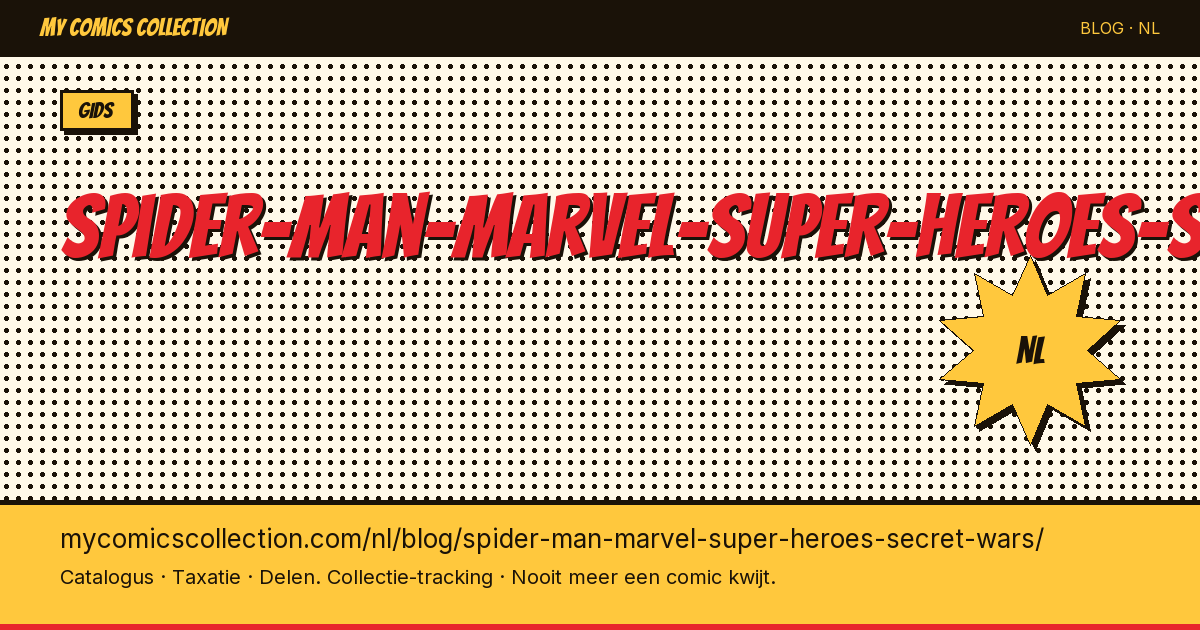 Spider-Man in Marvel Super Heroes Secret Wars — artikelillustratie