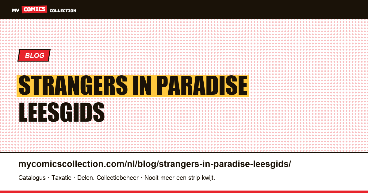 Strangers in Paradise: leesgids — artikelillustratie