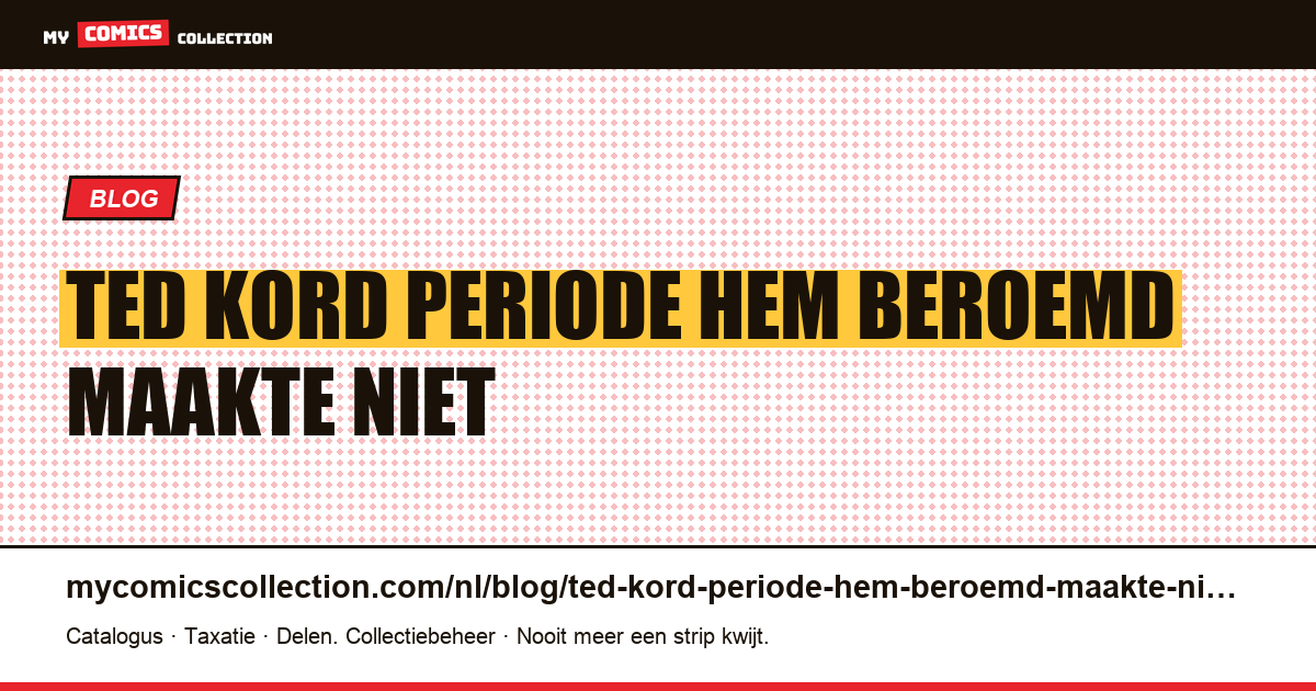 Ted Kord: de periode die hem beroemd maakte was niet zijn serie — artikelillustratie