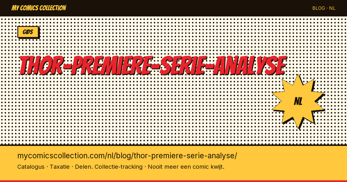 Thor: Analyse van de Eerste Comicserie — artikelillustratie