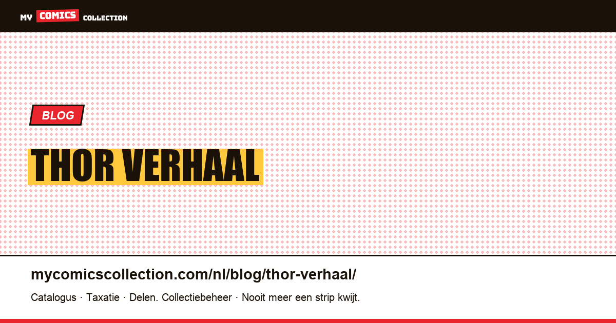 Thor verhaal — artikelillustratie